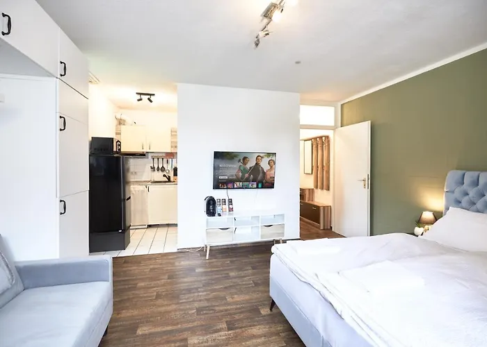 Stilvolles Ruhiges Studio - Parkplatz, Wifi, Tv Em-Apartments Deutschland